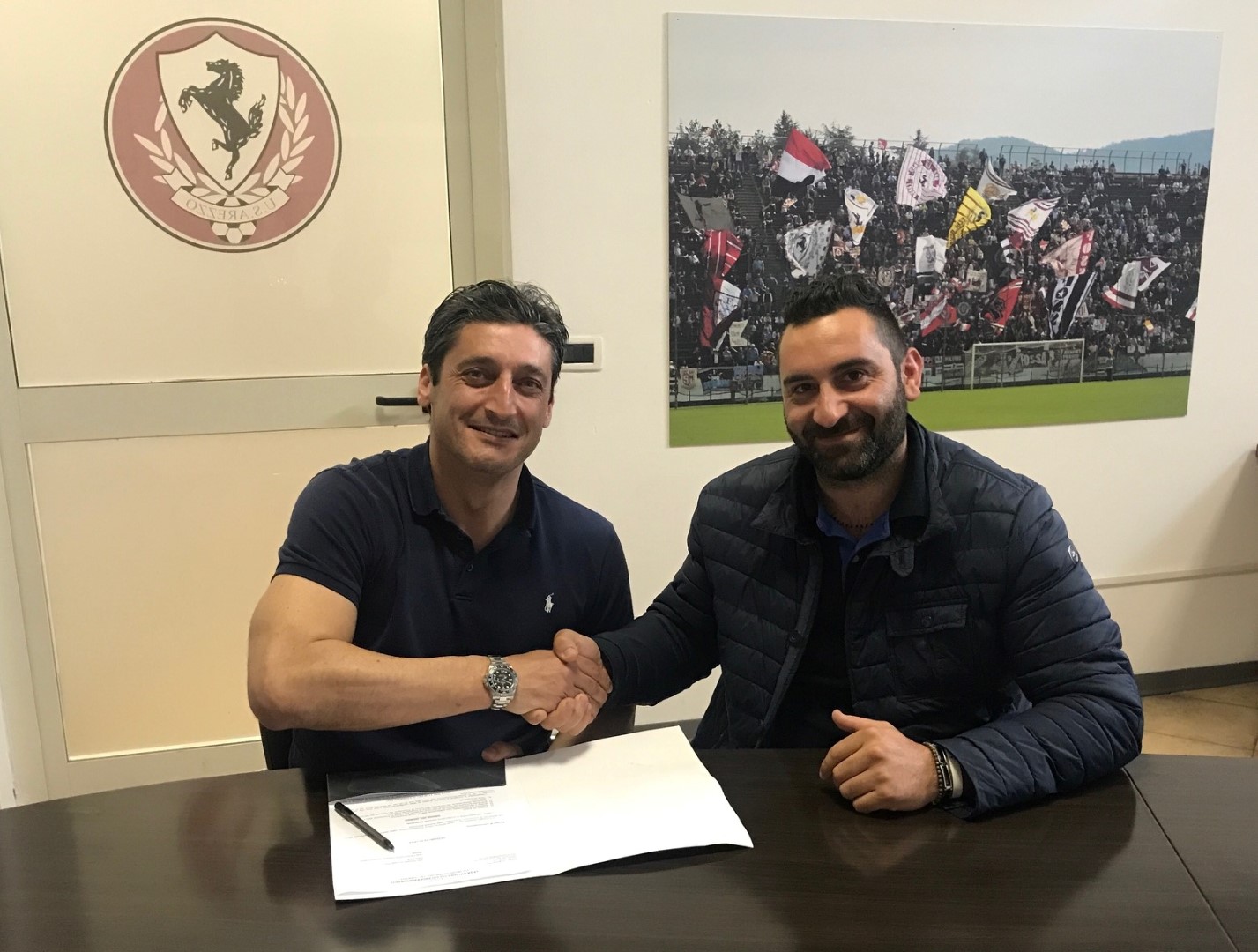 Firmato il rinnovo del contratto tra l’U.S. Arezzo e il Ds Roberto Gemmi