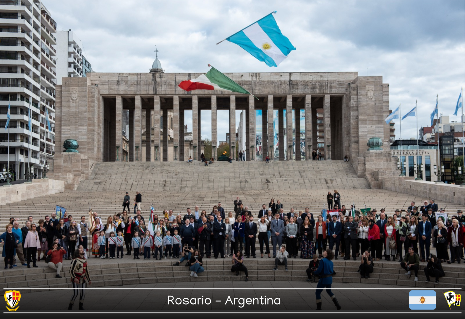 Sbandieratori rientrati dall'Argentina